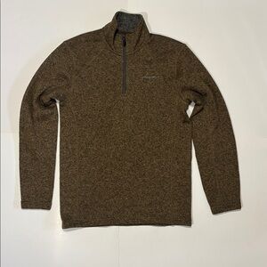 EDDIE BAUER ZIP UP COLLAR SHIRT SMALL MENS